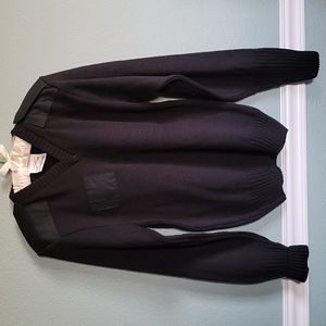 Military Pullover V-neck Sweater